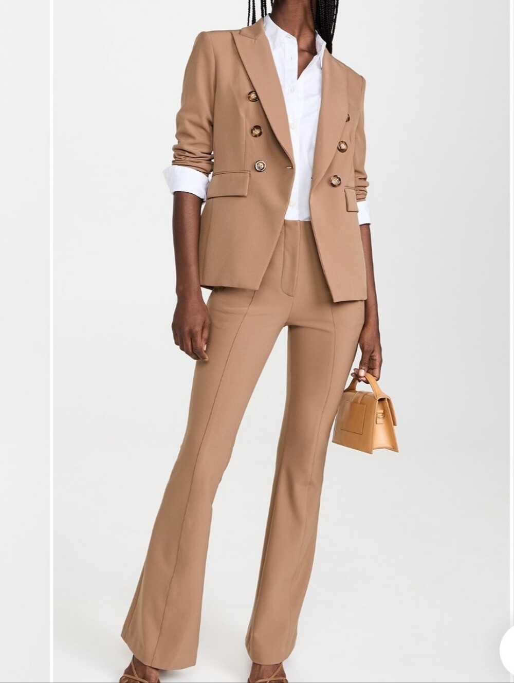 Veronica Beard Miller Dickey Jacket Beige  Size 6 With Matching Pants Size 8 - Picture 2 of 11